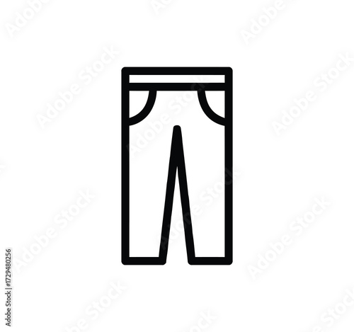 Set of thin line icons for clothing. editable stroke icons for luxury clothing. style icons. Symbols for T-shirt, pants, jacket, dress, shorts, shoes, and shirts.vector