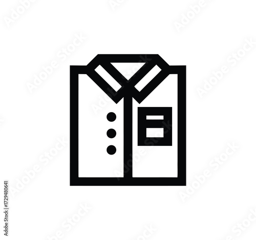 Set of thin line icons for clothing. editable stroke icons for luxury clothing. style icons. Symbols for T-shirt, pants, jacket, dress, shorts, shoes, and shirts.vector
