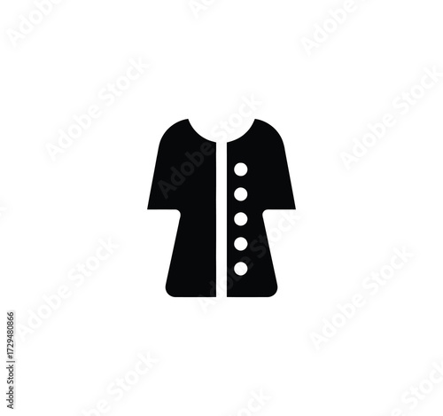 Set of thin line icons for clothing. editable stroke icons for luxury clothing. style icons. Symbols for T-shirt, pants, jacket, dress, shorts, shoes, and shirts.vector