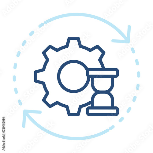 Consistency Icon Color Outline Style. Vector Illustration Design