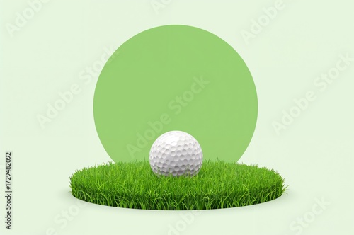 Golf ball resting on vibran...