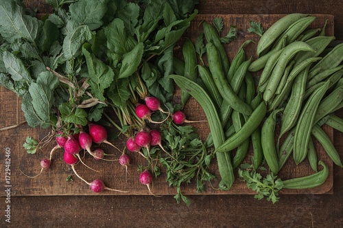 Assortment of natural veget...