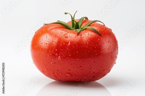 Bright Red Juicy Tomato wit...