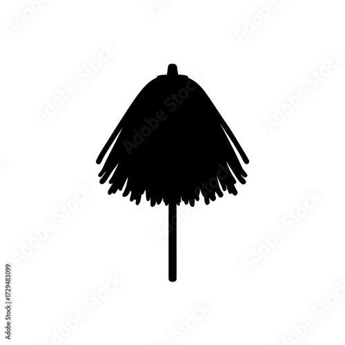 Blue mop head vector illustration scalable isolated clean object silhouette