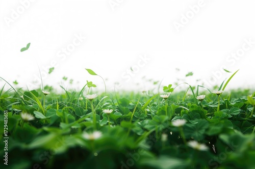 Background of green clovers...