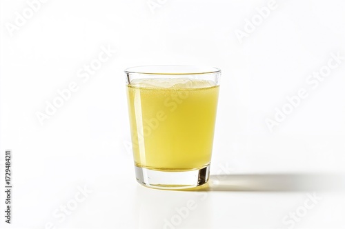 Lemon juice served in a gla...