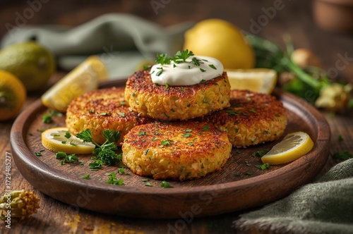 Vegetarian zucchini patties...