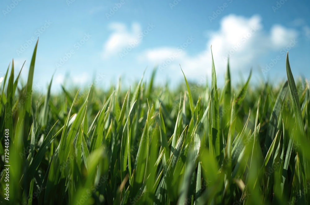 Fototapeta premium Background with green grass texture
