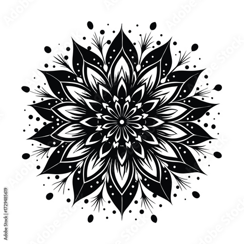 Abstract digital art glowing geometric shapes and light trails forming a cosmic nebula isolated on transparent background