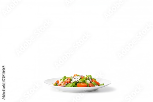 In a bright white kitchen w...