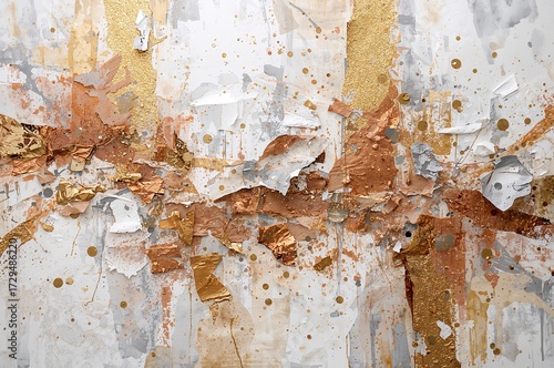 Glittering gold and bronze ...