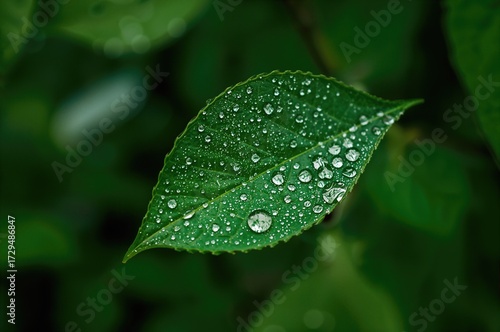 Close-up of a dew-covered g...