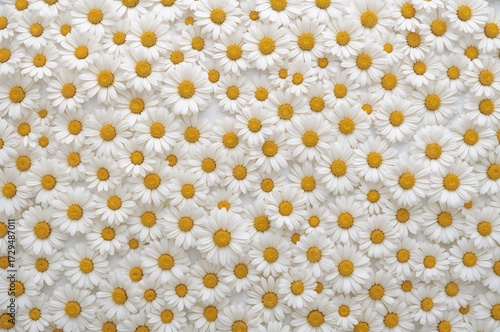 White chamomile daisies arr...