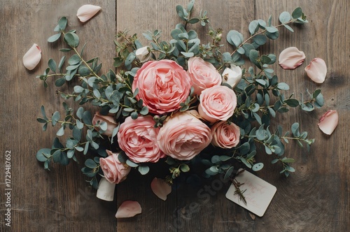 Floral arrangement featurin...