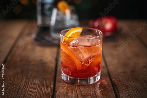 Refreshing vodka and orange...