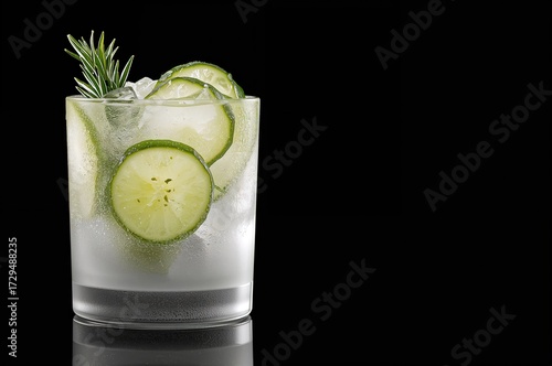 Cocktail in a chilled glass...