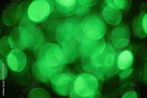 Abstract green bokeh lights...