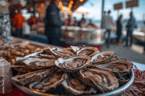 Extracting oyster meat and ...