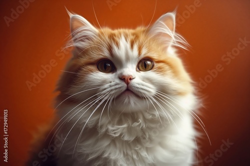 Humorous feline with a soft...
