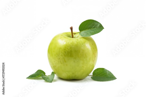 Isolated Granny Smith apple...