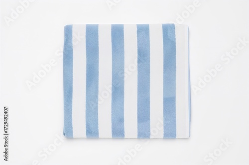 Soft terry towel in blue an...
