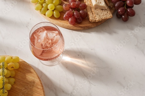 Top view of delicious rosÃ©...