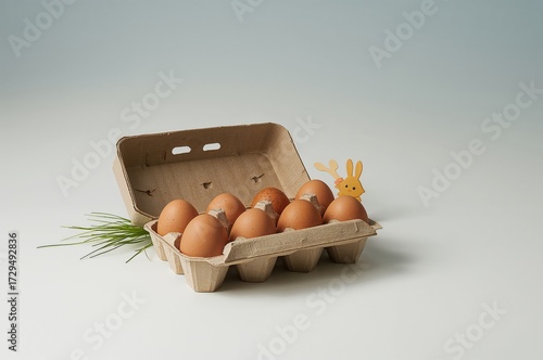 Carton containing fresh egg...