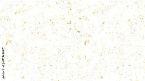 Seamless Pattern of Tiny Scattered Gold Specks and Grunge Spots on White