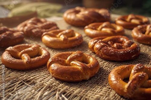 Golden pretzels just out of...