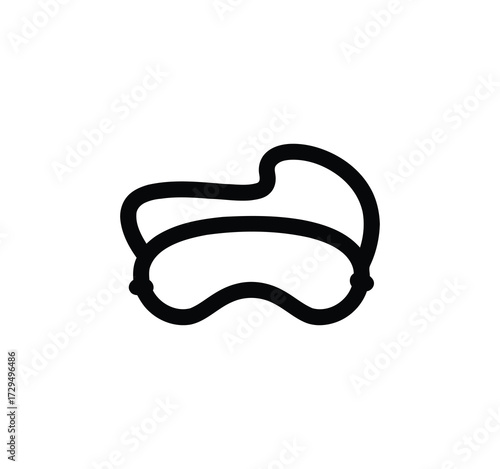 Sleeping Icon Set. Simple Line Icons with Comfort, Comfortable Sleep, Pillow, Bed, and Bedtime. A Selection of Vector Illustrations for Sleep and Rest.