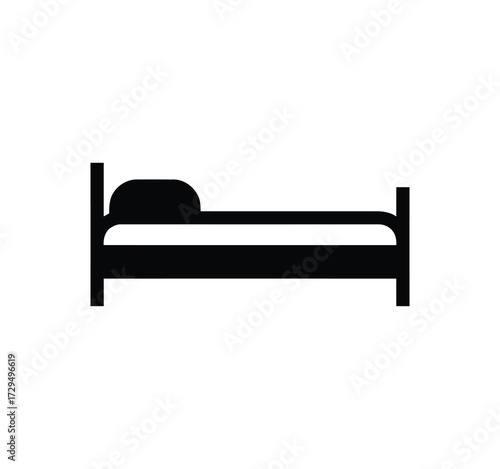 Sleeping Icon Set. Simple Line Icons with Comfort, Comfortable Sleep, Pillow, Bed, and Bedtime. A Selection of Vector Illustrations for Sleep and Rest.