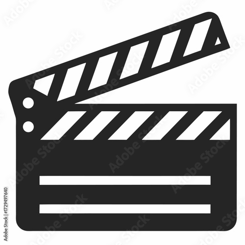 movie clapper board icon