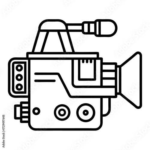 vector video camera icon