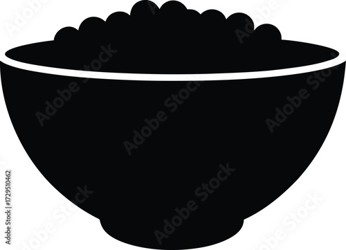 black caviar in a glass bowl