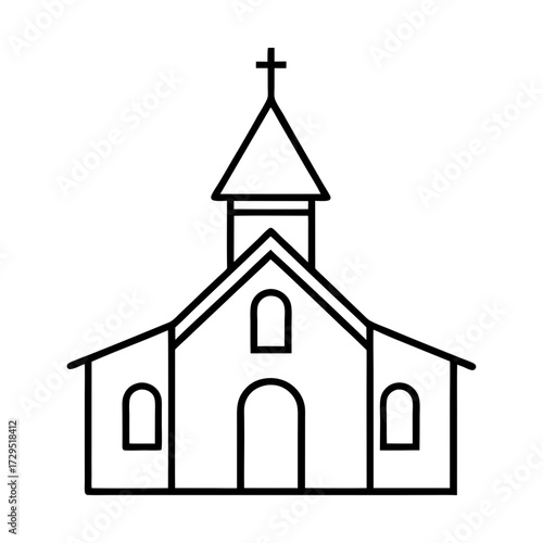 church icon vector illustration