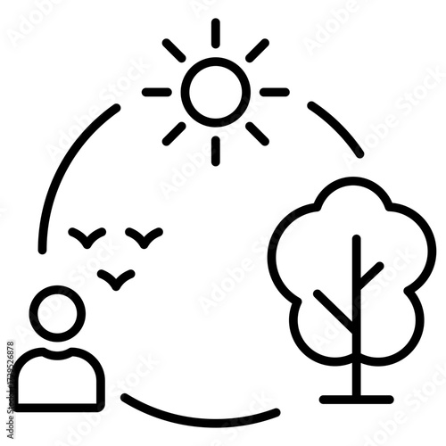 Ecosistem Outline Icon