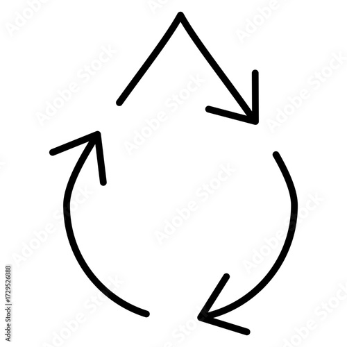 Water Recycling Outline Icon