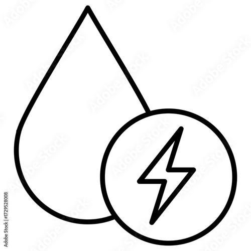 Hydropower Outline Icon