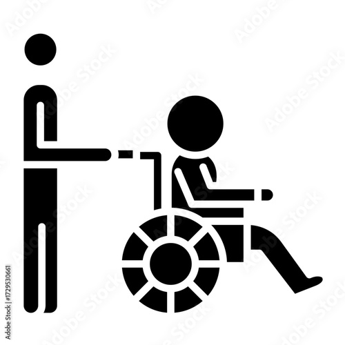 Elderly Care Vector Icon