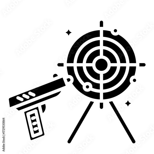 Shooting Range Vector Icon