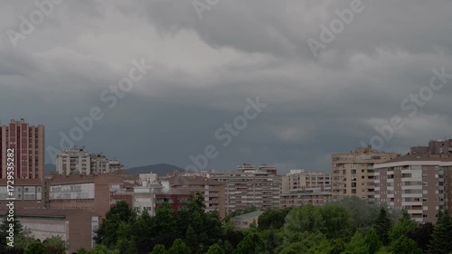 storm over the city
