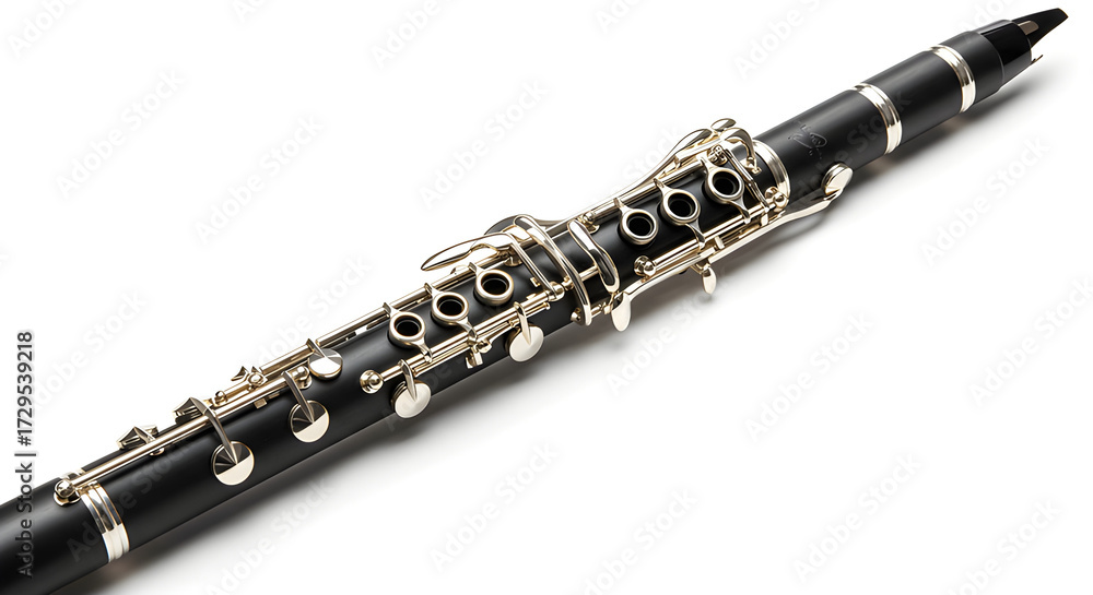 Obraz premium Clarinet isolated on white.