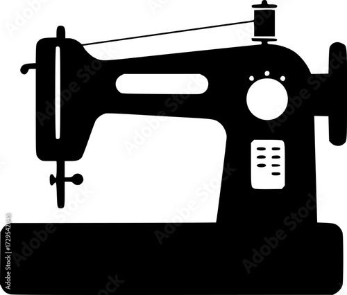 sewing-machine flat vector
