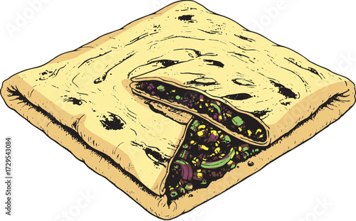 Mhajeb: Savory Algerian Flatbread
