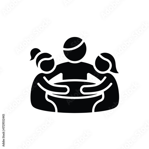 Family bonding around the table vector illustration showing togetherness and connection graphic design