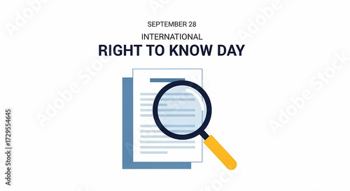 Banner for International Right to Know Day on September 28