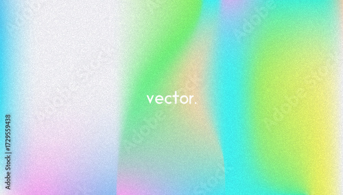 Noise Gradient Background. Abstract Grainy Bg In Pink, Purple And Blue Colors. Iridescent Hologram. Pearlescent Holographic Texture With Rainbow Foil. Summer Wall With Watercolor Dust Effect