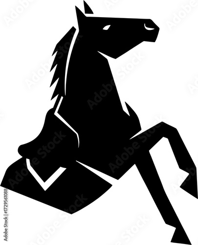 The horse is excited.