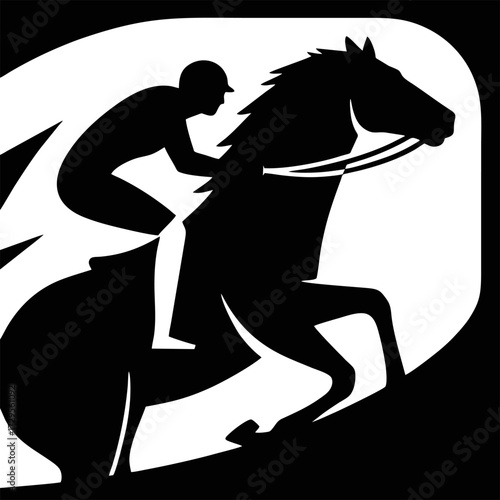 horse racing athletes are competing