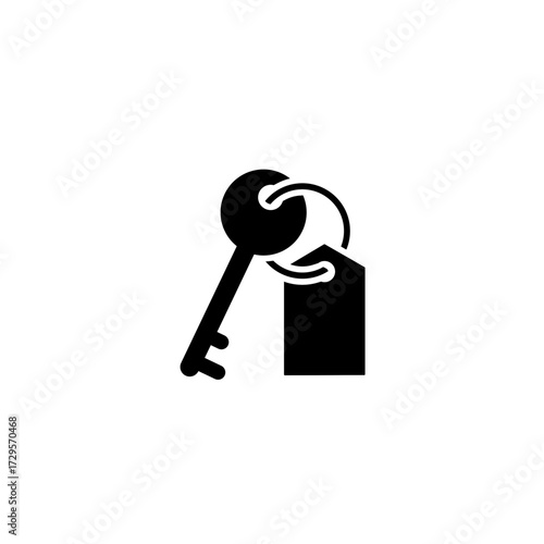vector illustration of a key